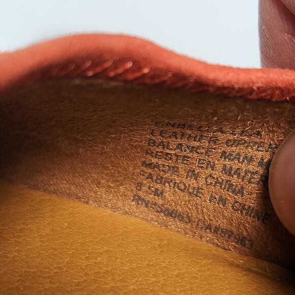 Caslon Bella Leather Suede Ballet Slip-On Flat Preppy Burgundy Women's Size 8.5M - Picture 12 of 13